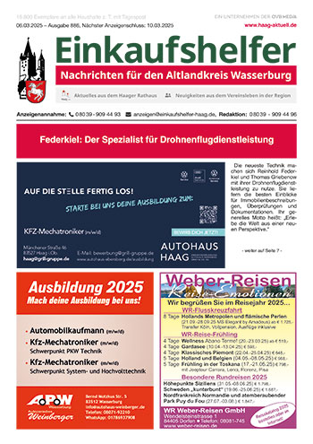 Einkaufshelfer Haag Ausgabe 886