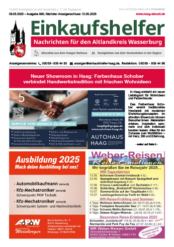Einkaufshelfer Haag Ausgabe 890