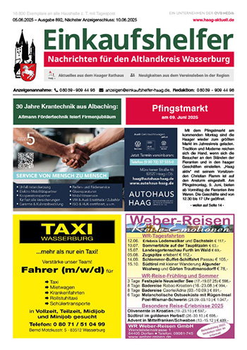 Einkaufshelfer Haag Ausgabe 892
