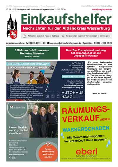 Einkaufshelfer Haag Ausgabe 895