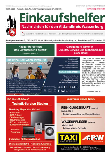 Einkaufshelfer Haag Ausgabe 897