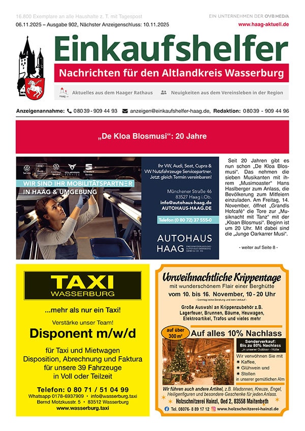 Einkaufshelfer Haag Ausgabe 902