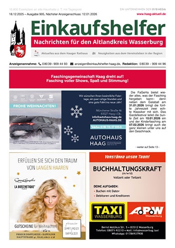 Einkaufshelfer Haag Ausgabe 905