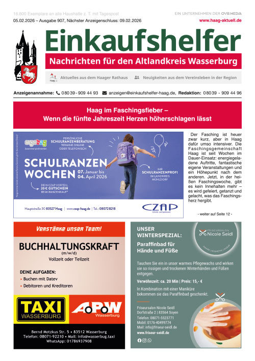 Einkaufshelfer Haag Ausgabe 907