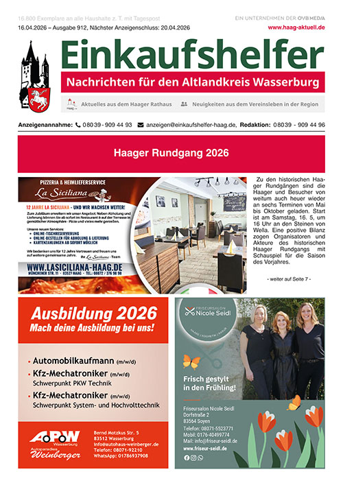 Einkaufshelfer Haag Ausgabe 912