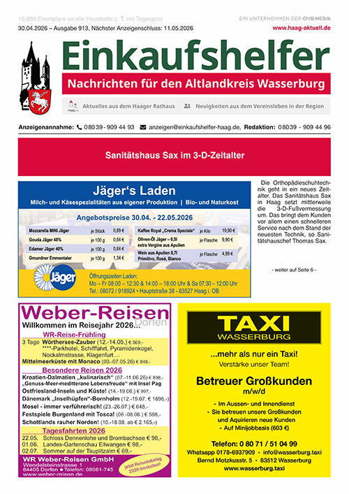 Einkaufshelfer Haag Ausgabe 913