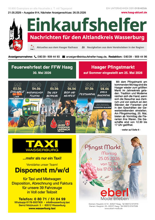 Einkaufshelfer Haag Ausgabe 914