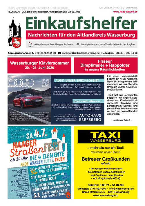 Einkaufshelfer Haag Ausgabe 916