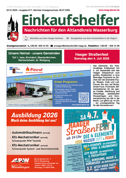 Einkaufshelfer Haag Ausgabe 917